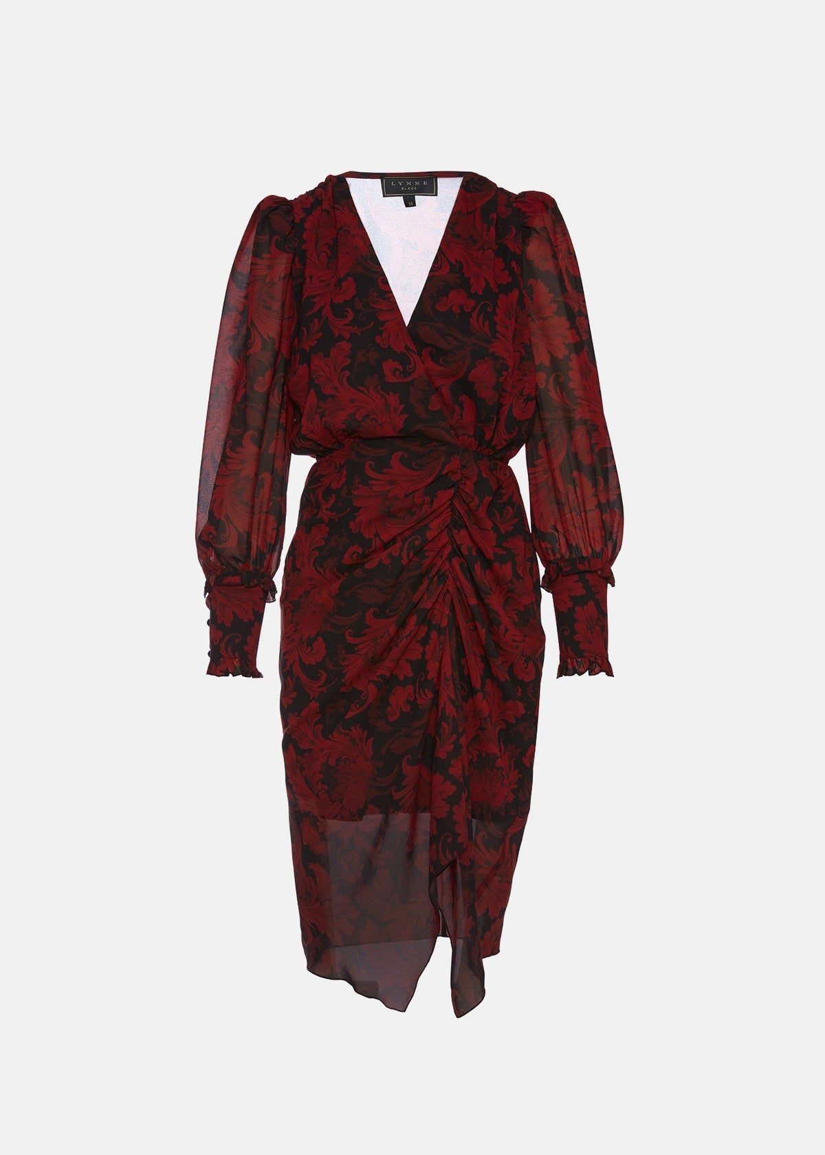 Εμπριμέ φόρεμα με σούρες